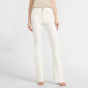 High Waisted Denim Perfect Off-White Bootcut Jeans